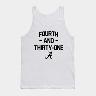 4th and 31 Alabama Football Ver.2 Tank Top